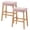 Pink, variant on 2 Pack Stretch Square Bar Stool Cover with Elastic Band for Dining Room