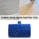 thumbnail image 2 of Rodillo de pintura de grano de madera de goma azul herramienta Ehuebsd de pintura de grano de madera patrón de pintura de pared con mango rollepeinture, 2 of 5