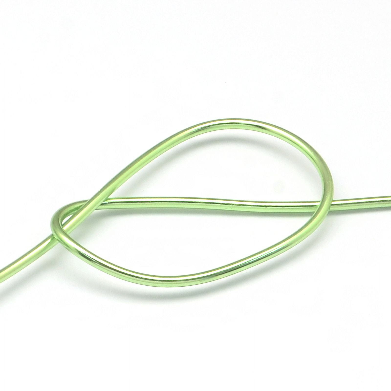 500 g Round Anodized Aluminum Wire Bendable Metal Craft Wire for DIY Jewelry Craft Making Lawn Green 3 Gauge 6.0mm 7m/500g(22.9 Feet/500g)