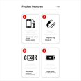 thumbnail image 3 of Handheld Selfie Booster, Multi-Functional Video Selfie Vlog Grip, Portable Magnetic Handheld Mobile Phone Stabilizer,C,1 * Handheld Selfie Booster,Black, 3 of 8