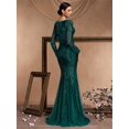 thumbnail image 2 of Lucyinlove-Vestidos de Noche de tul con lentejuelas para mujer, vestidos elegantes de manga larga, sirena de lujo, vestido Formal de dama de honor para fiesta de graduación, 2024, 2 of 5
