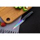 thumbnail image 3 of SiliSlick Juego de Cuchillos de Cocina de Acero Inoxidable con Mango Negro y Revestimiento de Titanio de 5 Piezas, 3 of 7