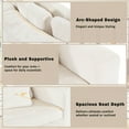thumbnail image 6 of Harper & Bright Designs Modular Foam Sectional with Ottoman, Chenille Curved Compressed Sofa, 2 Piece Free Combination Floor Sponge Couch for Living Room Office, Beige, 6 of 15