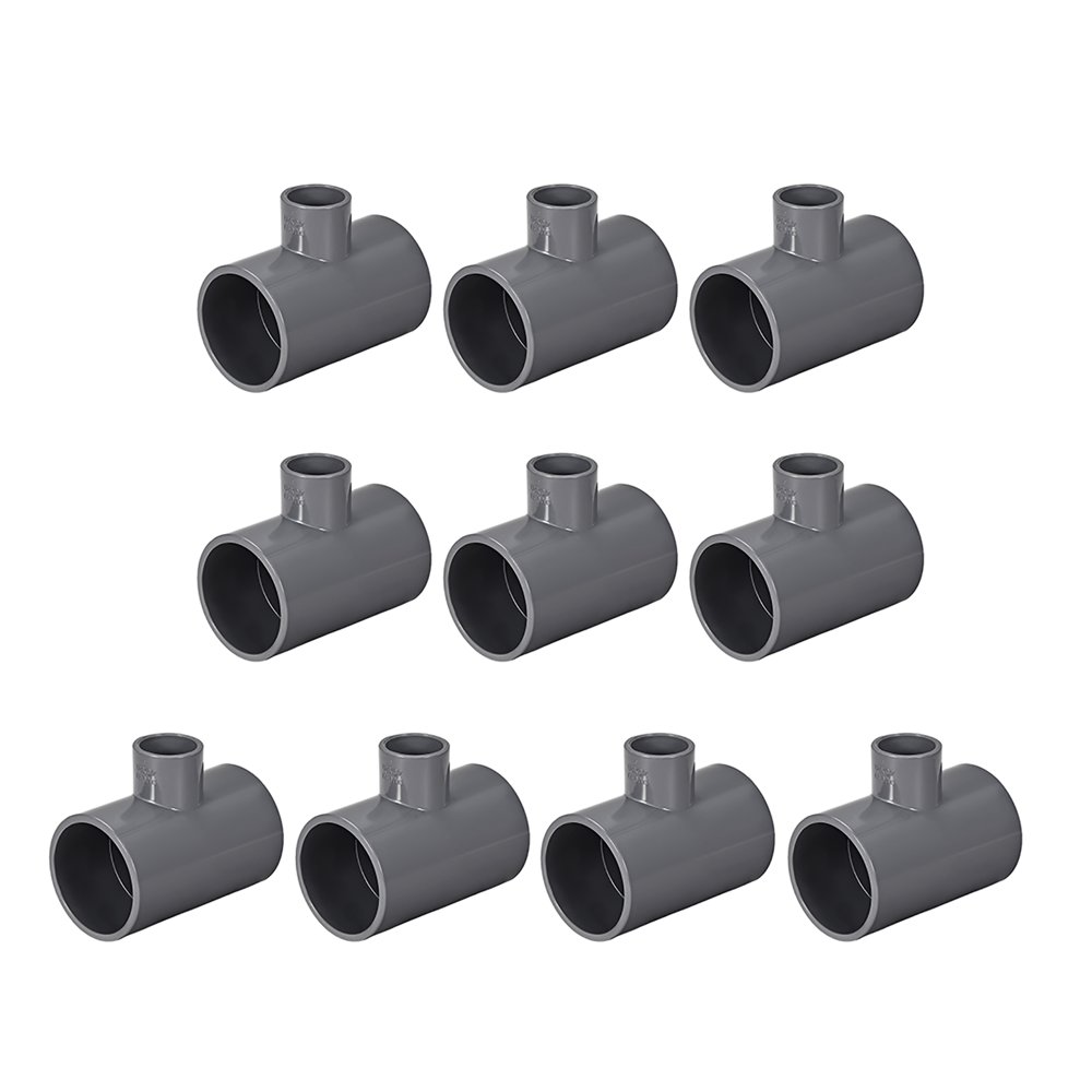 PVC Pipe Fitting Tee 401Series Schedule 40 Gray 3/4inch X 11/2inch