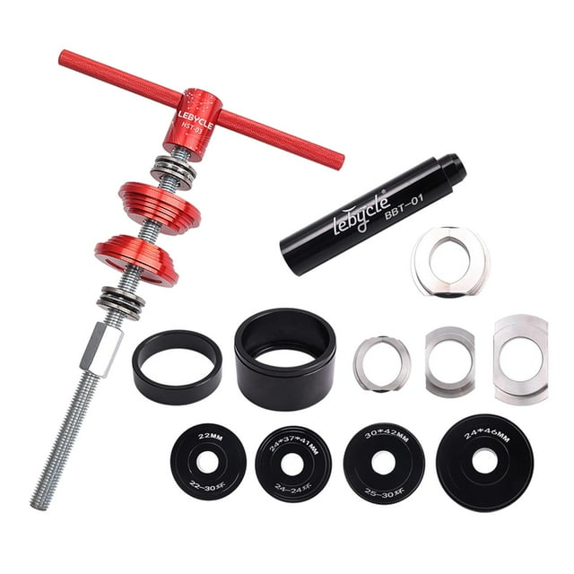 Almencla Bike Headset Install Tool Bottom Bracket Cup Removal Press-in Repair Tools Red
