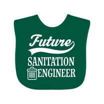 Inktastic Future Sanitation Engineer Job Boys or Girls Baby Bib