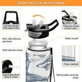 thumbnail image 4 of Shark 32oz Water Bottles with Straw Tritan Leakproof Sports Bottle BPA Free Clear for Fitness Gym Swimming Cycling, 4 of 7