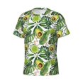 thumbnail image 3 of Rocae Green Tropical for Men's Moisture-Wicking Crew Tee - T-Shirt for Sports, Outdoor Activities, and Casual WearMedium, 3 of 9