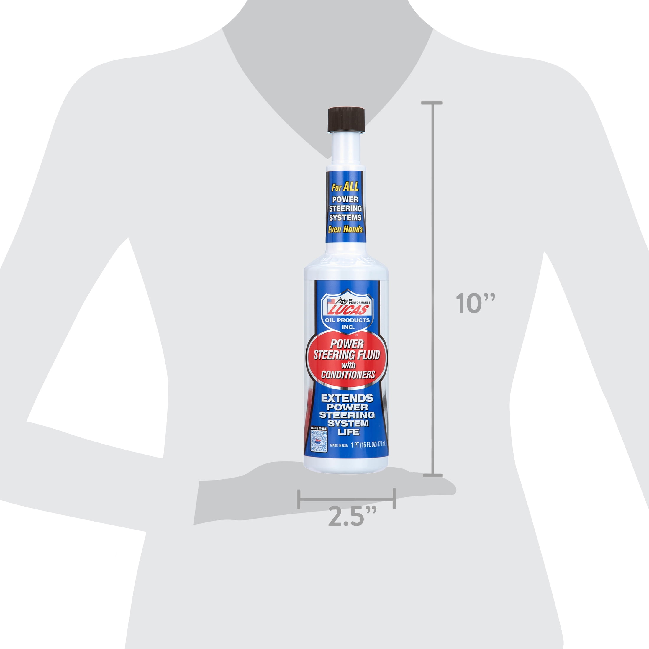 (2 pack) Lucas Oil 10442 Power Steering Fluid with Conditioners 16 Ounce Bottle