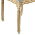 thumbnail image 5 of Christopher Knight Home Vintage Upholstered Dining Chairs, Solid Wood Frame, Denim Blue, Set of 6, 5 of 9