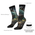 thumbnail image 4 of KLL Artistic Light Dot Wolf、 Print Cool Socks Men's Women's Crew Socks Funny Crazy Novelty Stockings, 4 of 6