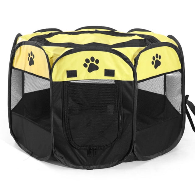 Nido dormido Parque infantil portátil plegable impermeable para mascotas parque infantil de malla de aire Oxford al aire libre y bolígrafo para ejercicios tienda de campaña parque infantil para perros