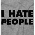 thumbnail image 2 of I Hate People Sarcastic Cynical Humor Zip Up Hoodie Men's Women's Brisco Brands S, 2 of 6