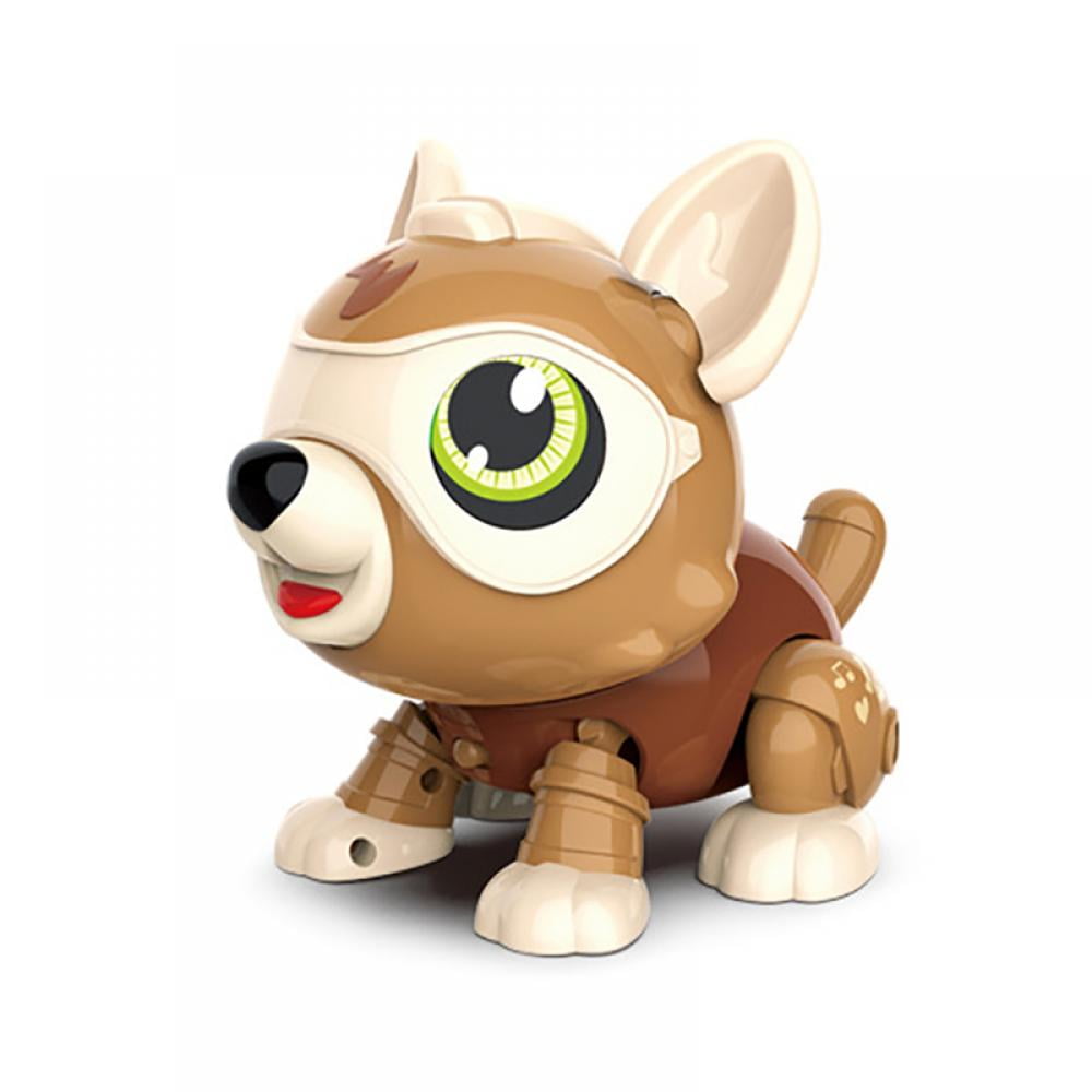 DIY Robot Dog Animals Toy with Bone, Educational Interactive Toys 
