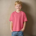 thumbnail image 2 of Ccpelsie Boys Shirt Short Sleeve T-Shirt Crew Neck Casual Basic Summer Tee Tops for Kids Teen(Pink,2-3 Years), 2 of 8