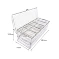 thumbnail image 2 of Bewildely Multifunction Chilled Condiment Server Durable for Restaurant Party Sauce Almacenamiento y organización del hogar, 2 of 6