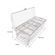 thumbnail image 4 of Yuarrent Multifunction Chilled Condiment Server Durable for Sauce Restaurant Party Almacenamiento y organización del hogar, 4 of 6