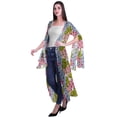 thumbnail image 3 of Moomaya Cardigan Long en Georgette de Viscose Imprimée à Manches Fendues pour Femmes, 3 of 5