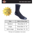 thumbnail image 3 of Calcetines Dickies Dri-tech Moisture Control Mid-Crew, azul marino (6 pares), 3 of 5