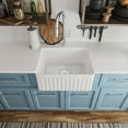 thumbnail image 2 of DV-1K022 Perch 24" L X 18" W Single Bowl Farmhouse/Apron Kitchen Sink with Sink Grid and Basket Strainer, 2 of 14