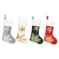 thumbnail image 2 of Gibobby Adornos navideños para calcetines, bolsas de regalo bordadas colgantes, medias estampadas, medias navideñas para (Silver), 2 of 4