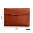 thumbnail image 5 of (Marrón) Carpeta de archivos, Organizador de archivos de PU premium, Carpetas de archivo elegantes Carpetas portátiles para suministros de oficina escolar, Negro, 5 of 5