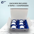 thumbnail image 4 of Endure Hypoallergenic Surgical Paper Tape with Dispenser, Pack of 6 Tapes + 6 Dispensers, Strong Adhesive Breathable Paper Tape (1 Inches Width x 10 Yards Length), 4 of 6