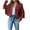 Wine, variant on Women's Faux Suede Leather Fringe Jacket Motorcycle Moto Biker Short Open Front Tassel Coat