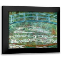 Monet, Claude 18x15 Black Modern Framed Museum Art Print Titled - Water Lily Pool