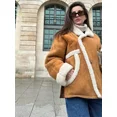 thumbnail image 5 of Otoño Invierno lana mujer espesar solapa sólido moda abrigo Casual de un solo pecho mujeres abrigos de manga larga 2024 señora nueva prendas de vestir exteriores, 5 of 5