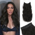 thumbnail image 5 of 1 Beauty Long Straight Synthetic Fiber Headband Wig with Natural Curly Hair, 5 of 6