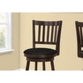 thumbnail image 3 of Set of 2 Brown Stylish Swivel Bar Height Barstool, 44", 3 of 6