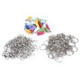 thumbnail image 4 of Conjunto de borlas de llavero, llavero colgante para teléfono móvil de aleación de Zinc de colores mezclados, anillo de llaves, 4 of 8