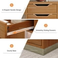thumbnail image 3 of DreamCurship 55 inch Computer Desk with 7 Drawers, Executive Office Desk with Storage, Home Office Desk for Work Study Writing, Brown, 3 of 6