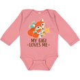 thumbnail image 3 of Inktastic My Gigi Loves Me Fox Grandchild Boys or Girls Long Sleeve Baby Bodysuit, 3 of 5