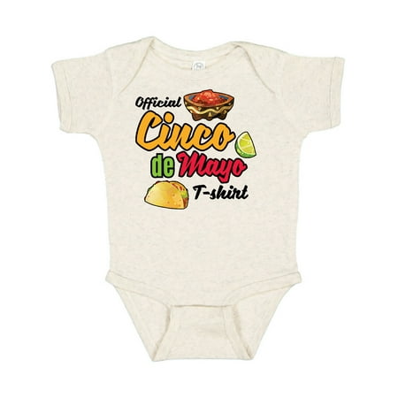 

Inktastic Cinco De Mayo Official Tshirt Funny Pun with Taco Salso and Lime Gift Baby Boy or Baby Girl Bodysuit