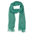 thumbnail image 2 of NYFASHION101 Fashionable Sparkly Glitter Thread Lightweight Tassel Scarf-Teal, 2 of 4