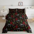 thumbnail image 2 of Feelyou Jungle Mushroom Kids Full Size Comforter Sets, Rustic Leaves Plant Bedding Comforter Set, Cartoon Botanical Theme Reversible Bedding Sets, Luxury Bedroom Decor, 3-Piece, 2 of 8