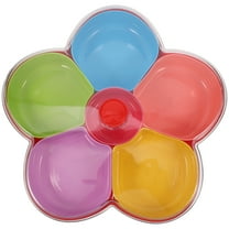 Youliang 5-Compartment Snack Tray with Lid for Candy, Nuts, Veggies, and Fruit