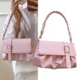 thumbnail image 3 of Bolso de mano de PU resistente al agua y a los arañazos para cumpleaños Bolso de hombro plisado de moda para mujer, 3 of 8