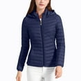 thumbnail image 2 of DAFPZW Women's Packable Removable Hood Puffer Jacket Full-Zip Slim Short Down Jacket Insulated Quilted Warm Winter Coat, 2 of 6
