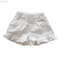 thumbnail image 2 of Kureaily Girls Denim Shorts Summer Soft Ruffle Hot Pants For Toddler Kids ,High Waist Denim ShortsSize 9-10 Years ,White, 2 of 5