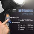 thumbnail image 4 of Dosaele Projecteur le Plus Lumineux 120000 Lumens Fonction Économie d'Énergie 60 Heures de Veille Batterie Lampe de Poche LED Trépied Réglable à 360° & IP68 Lampe de Poche Étanche pour Camping Chasse, 4 of 8