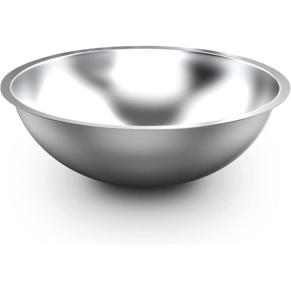 Alpine Cuisine 0.75-Quart Stainless Steel Kitchen Mixing Bowls, Salad Bowls Heavy Duty Deeper Edge, Dishwasher Safe Storage Bowls, Premium Polished Mirror Prep Bowls for Cooking & Serving