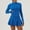 Blue, variant on HPINK-T Women 2 Piece Mini Skirt Sets with Long Sleeve Zipper Workout Jacket Sweatsuit Tracksuit Tennis Outfits
