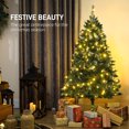 thumbnail image 4 of HOMCOM 5ft Frosted Christmas Tree with Dual Colour, Full Spruce Xmas Tree, 4 of 10