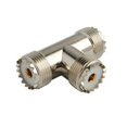 thumbnail image 1 of Dual Cable T Connector - SO-239 to SO-239, 1 of 2
