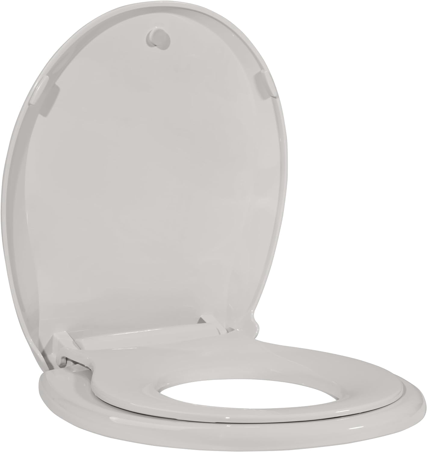 Toilet Seat with Built-in Potty Training Seat, Kids Potty Training, 2 in 1 Toilet Seat for Toddlers & Adults, Soft-Close, Comfortable, Removable That Will Never Loosen, Round, Yellow