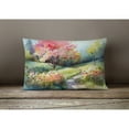 thumbnail image 4 of North Carolina Dogwoods in Watercolor Fabric Decorative Pillow 12 in x 16 in, 4 of 4