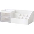 thumbnail image 1 of Makeup Organizer, Desk Organizer, Vanity Organizer, Cosmetic Storage Organizer, Desk Storage Box, Mini Desk Storage for Office Supplies, Bathroom Counter or Dresser, Blue, 1 of 7